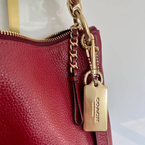Coach Burgundy Shoulder Bag - Picture 2 of 7
